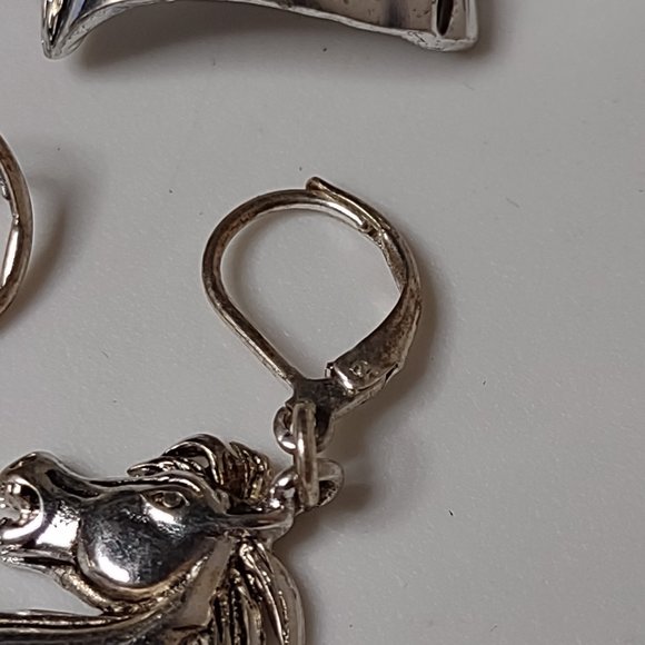 Horse Head Earring And Brooch/Pendant Set - Picture 4 of 14